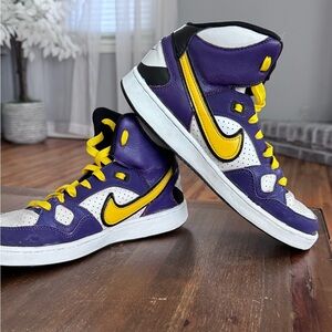 RARE NIKE LA Lakers Son Of Force Retro Basketball Shoes